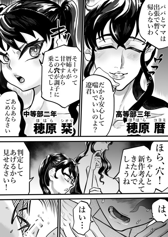  [円卓清掃員]  ふたりはふたなり 僕と姉と妹の秘密の関係  [DL版]