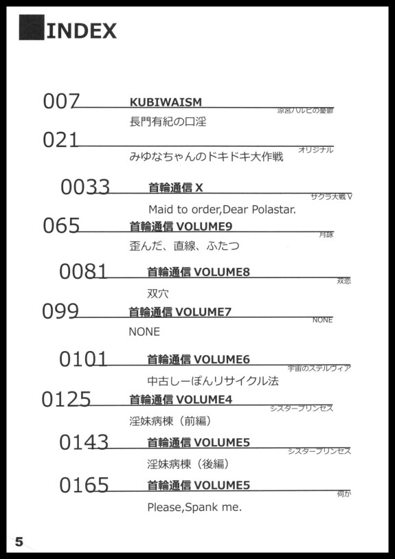  [SPT (Kakenasi, Kouguchi Moto)]  Kubiwa Tuushin HISTORY