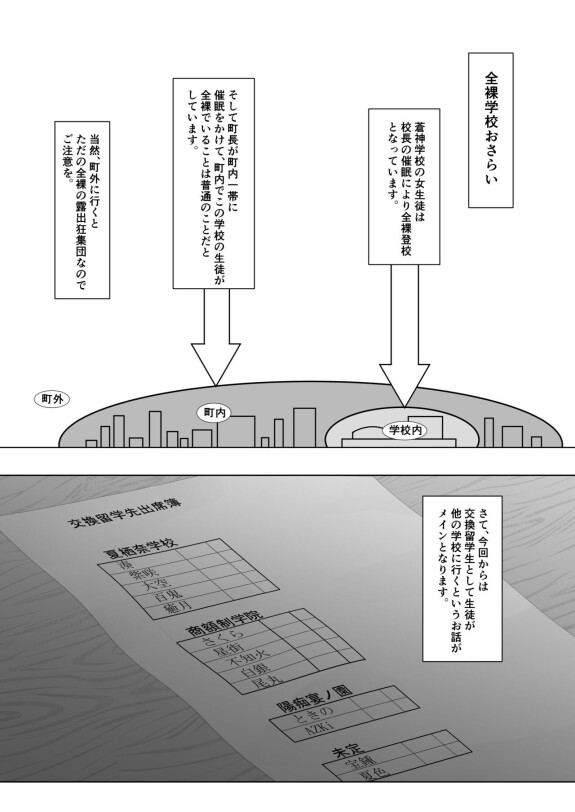  [アイルビーベアー (白熊)]  全裸学校 交換留学編  [DL版]