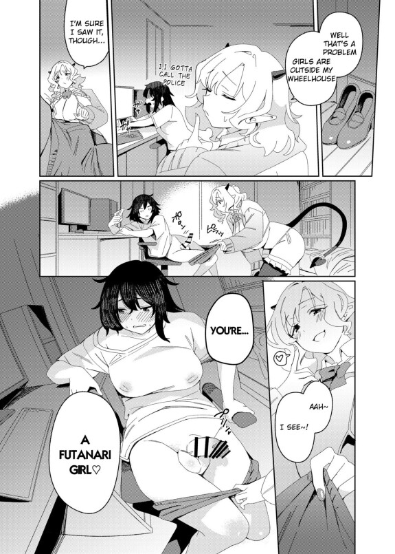  [Suimitsutou Koubou (Momo no Suidousui)]  Gyaru Succubus to Futanari Neet  [English] [Digital]