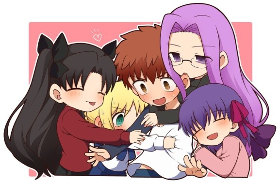 [Ángel] Shirou x Saber, Rin, Sakura y Rider