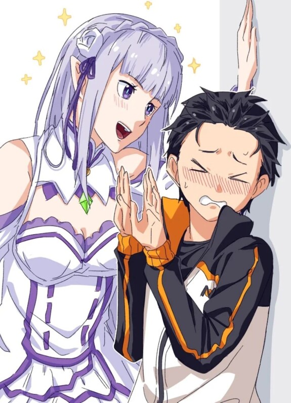 [Ángel] Emilia x Subaru, Rem x Subaru