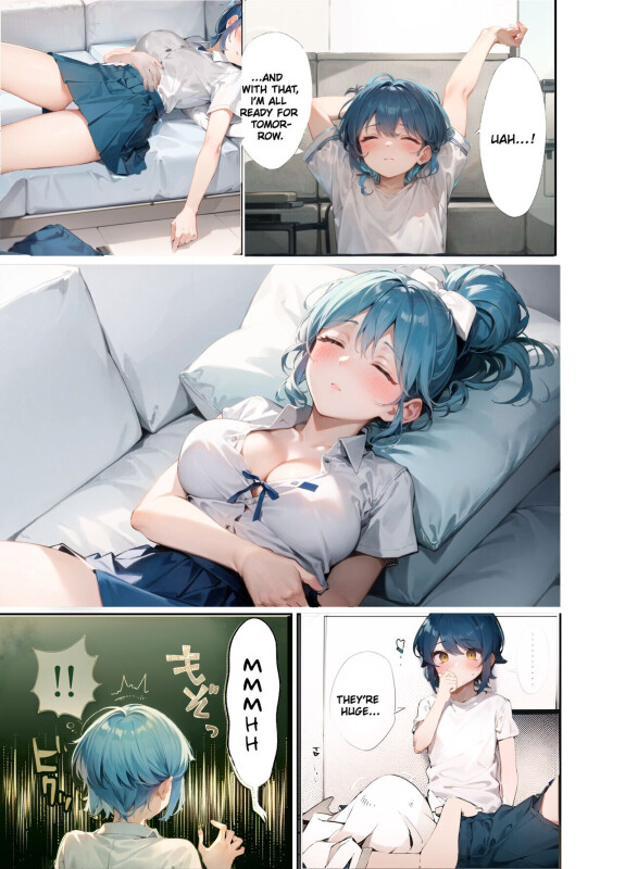  [blue lung]  Uchi no Aneki wa Kyokon desu | My Well-Hung Older Sister  [English] [Colorized] [AI Generated]