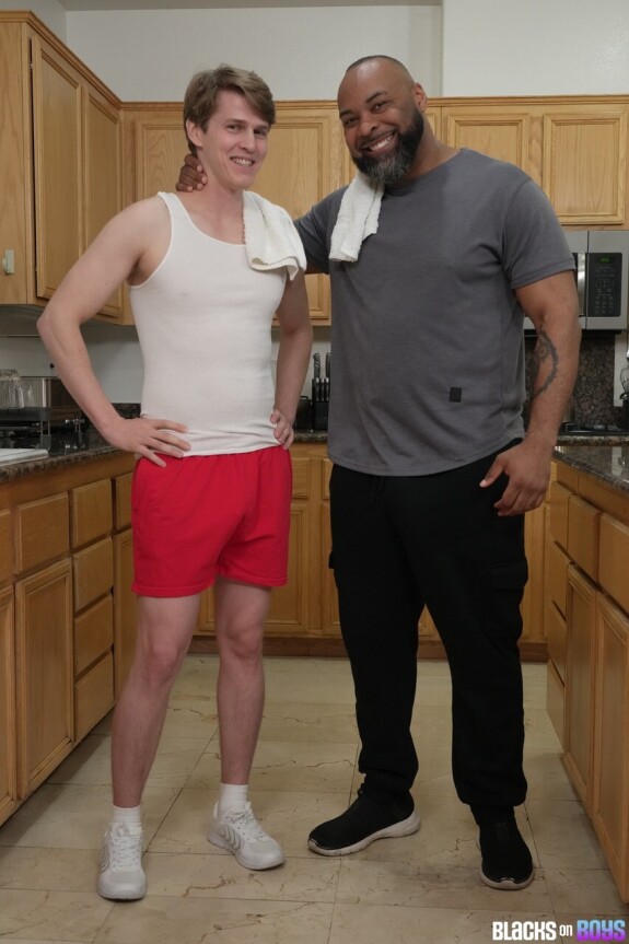 White boy Ray Diesel gets anally punished by his black gay trainer Sage Roux