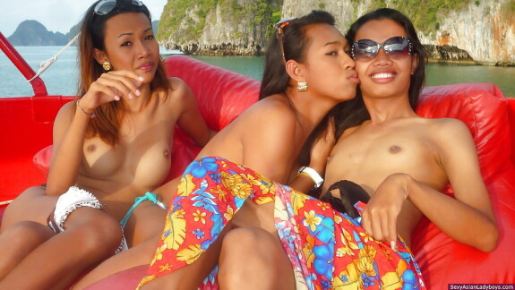 Tropical cruise with three first rate ladyboys withinside the south of Thailand