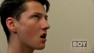 Hung dark-haired twink receives to rim and fuck his BF's asshole