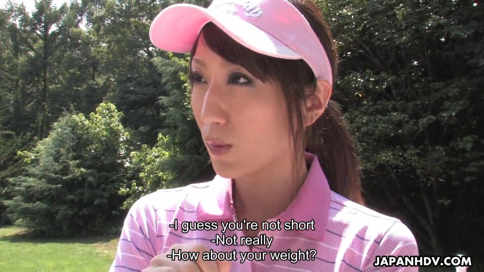 Golf participant receives sucked with the aid of using a adorable assistant Karin Mizuno