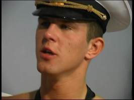 Seduced younger sailor offers a totally candy blowjob for a warm officer