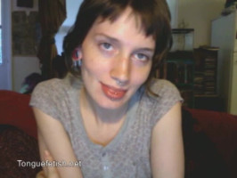 Stunning solo lady with pierced nostril actually likes tongue fetish