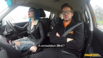 Awesome Fake Driving School movement with a blue-haired hoe