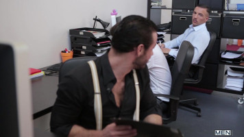 Sweet The Gay Office worker offers a blowjob