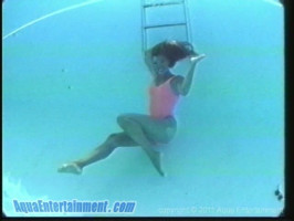 Sweet lengthy-legged brunette enjoys the underwater image shoot