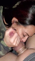 beginner brunette milf up near cum facial