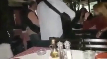 Hot Girl Blowjob and Handjob in Public Restaurant