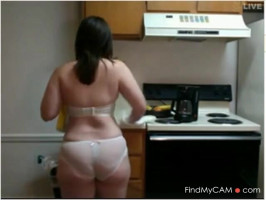 In the kitchen