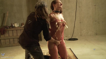 Sub slave with massive titties Wasteland eats a dick of an unpleasant grasp