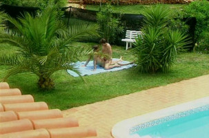 Sweet younger guys fucks withinside the inexperienced garden