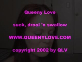 Big cumshot load for a dick-swallowing Queeny Love