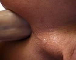 Un mec incroyablement vigoureux se fait sodomiser dans une pose de chiot
