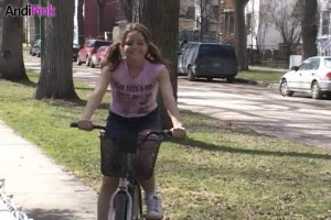 Bicyclist Andi Pink is making an attempt to make her booty an awful lot greater rounder