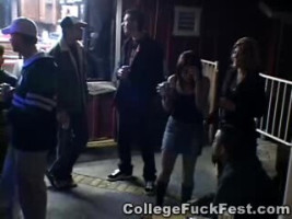 Awesome-searching university woman is taking part in College Fuck Fest