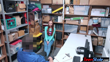 Redhead czech migrant youngsterager thief fucked through a Shoplyfter mall cop