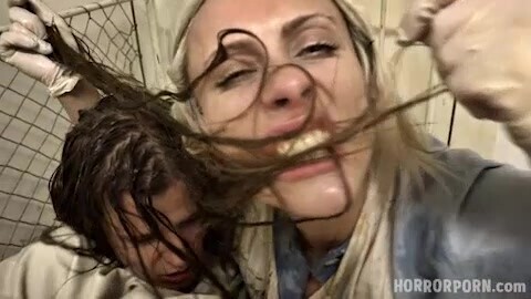 Horror intense threesome fuck withinside the Hospital for loopy patients