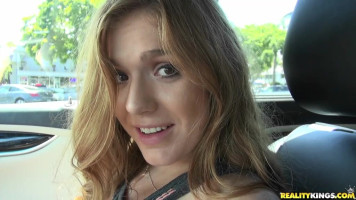 Street Blowjobs best youngsterager Olivia Lee is sucking a large boner like a pro