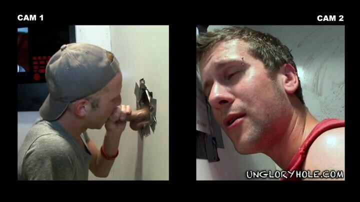 Fancy dude sta dando una testa succosa con dentro il video con l'aiuto di usare Ungloryhole