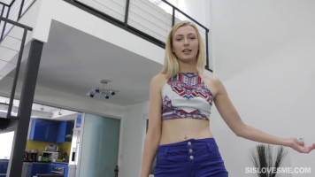 Playful step-sister Alexa Grace receives a difficult wiener withinside the mouth