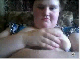 Russian BBW is displaying off her very large herbal tits