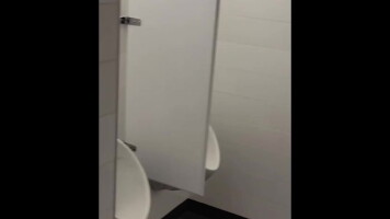 Johnholmesjunior in actual unstable public mens rest room in vancouver PT1