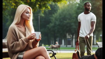 Cheating White Woman Meets Black Man on the Park Audio Story BBC