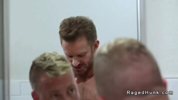 Gay strangers anal fuck withinside the public relaxation room