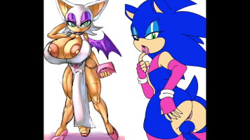 Shemale rouge fucks sonic ass