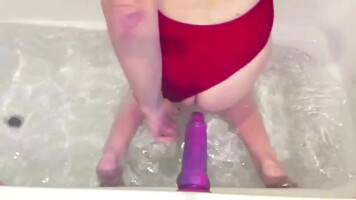 Red Bathing Suit and Purple Pile Driver - 90seconds