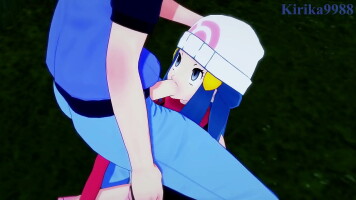 Dawn (Hikari) and Gloria (Yuuri) severe intercourse. - Pokémon Hentai