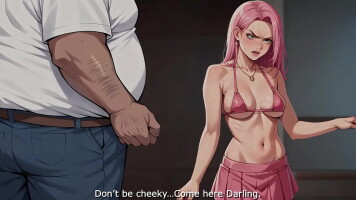 Young and tiny  stepdaughter gets humiliated by her old and ugly stepfather (Hentai/3D/Animated)