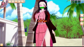 Nezuko Hentai animacja Gra 3D