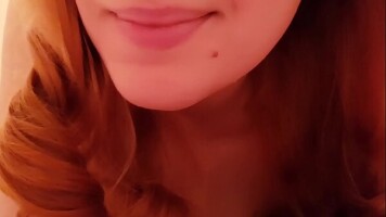 SWEET REDHEAD ASMR GIRLFRIEND RELAXES YOU IN BED