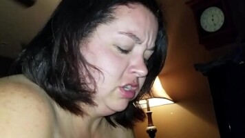 Sexy BBW Sucks Dick and Squirts all Over Cock (pt 1)