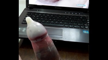 Cum in condom