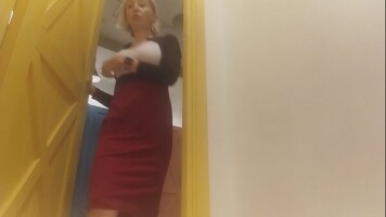 HIDDEN CAMERA! hot fitting room ;)