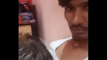 Indian Horny father sucking dick