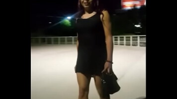 Travesti caminando por la calle... Tandamp;aacute;mara Gorza
