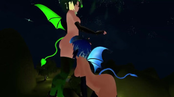 VRChat ERP Futa Succubus Orale cazzo Faccia Cazzo