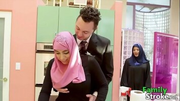 FamilyStroke - Arab Stepdaughter Got Stepbroandamp;#039;s Cock