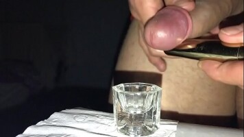 Young guys cums. big sperm Close Up