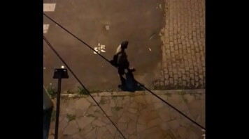 Morador de rua batendo punheta pra mim