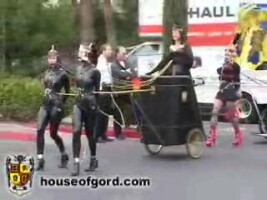 BDSM unerfahrene Powerparade, "Hündinnen als Motoren" ist ihr Slogan